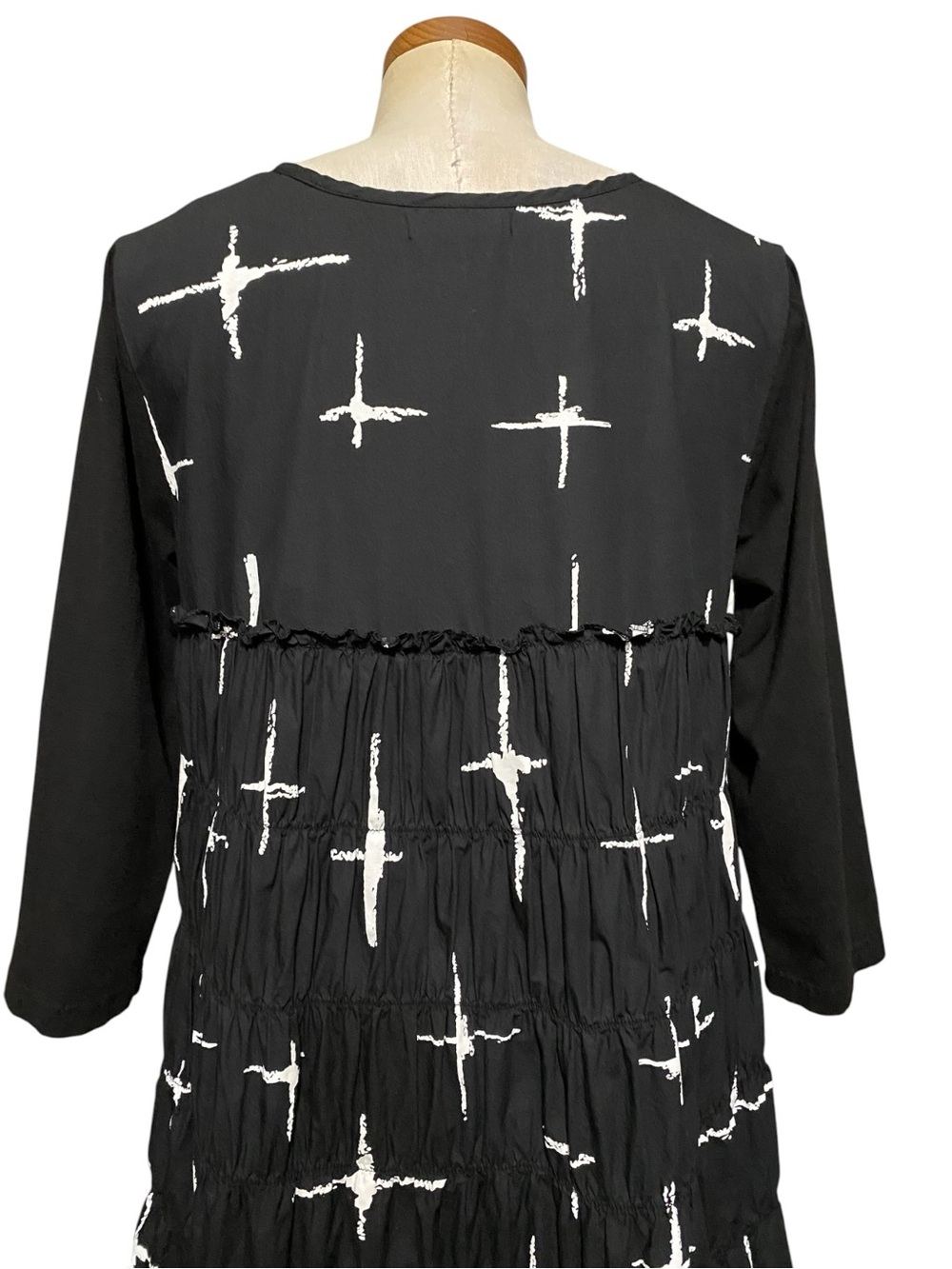 Snapdragon & Twig Mix Media Abstract Galaxy Dress S High End Boho Lagenlook - Picture 12 of 16